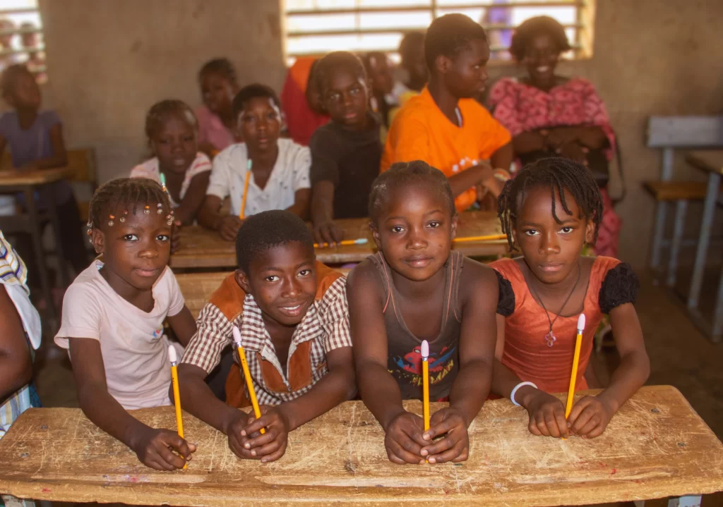 School Girls Ready to Learn